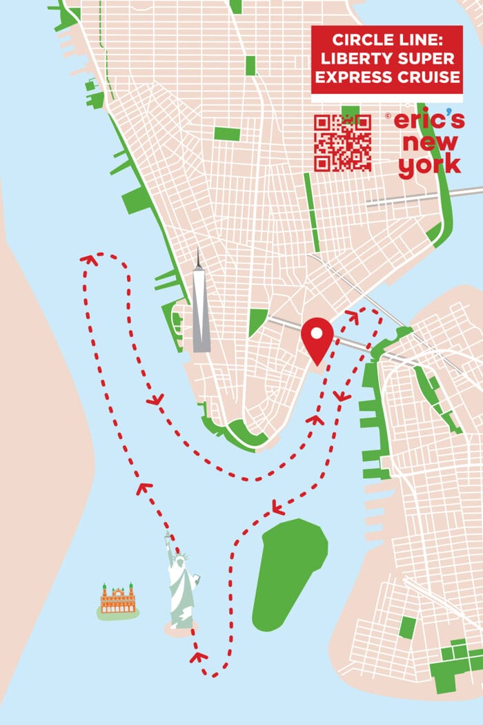 Circle Line Liberty Super Express Cruise - Route