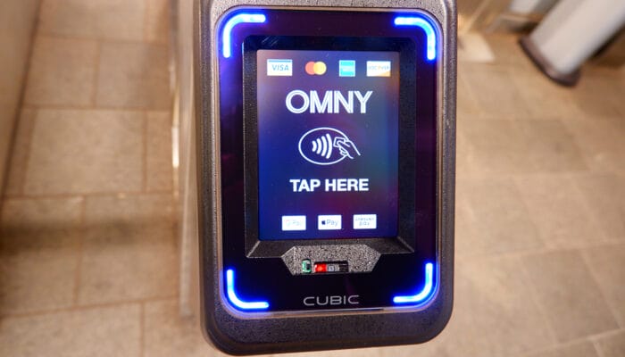 Using the 7-Day OMNY Card with a fare cap - Tap your card