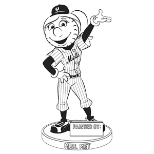 Crayola Color Your Own Mrs. Met Bobblehead