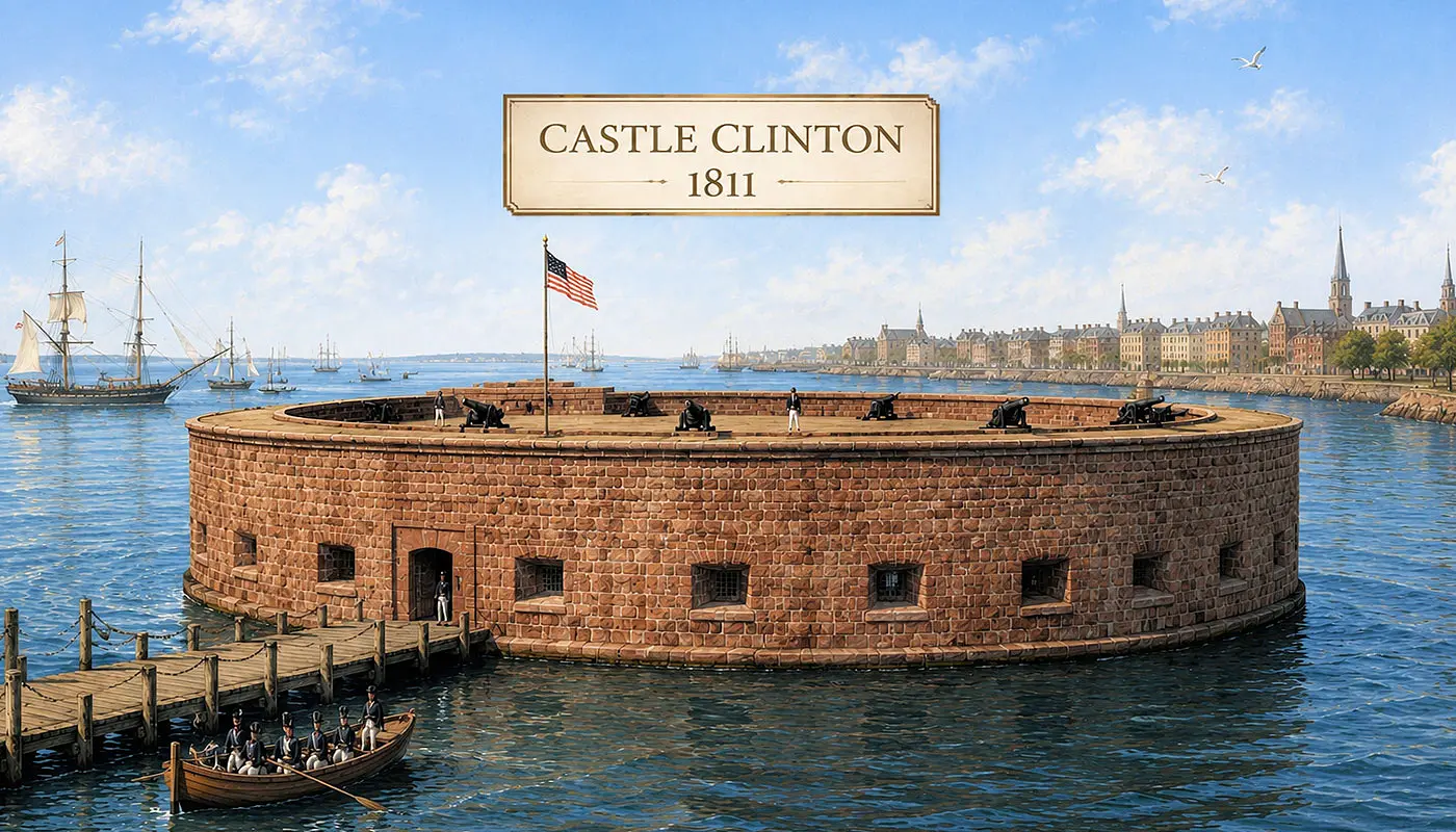 Castle Clinton in New York - Idea of what Castle Clinton looked like