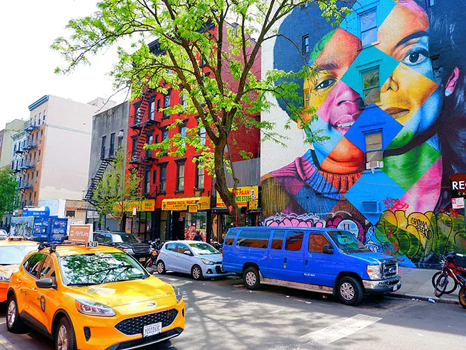 Walking Route East Village in New York